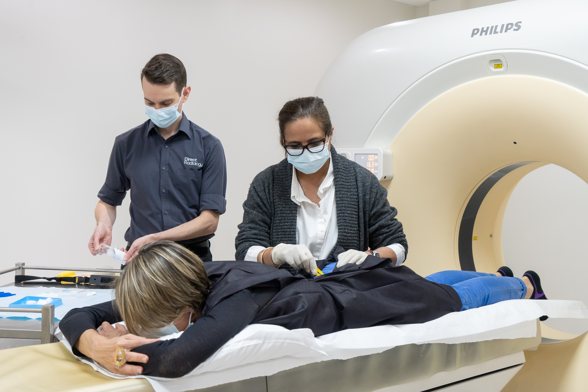 Two Doctors Preparing Patient For MRI Examination | MRI Scan Clinic Near Me | Direct Radiology